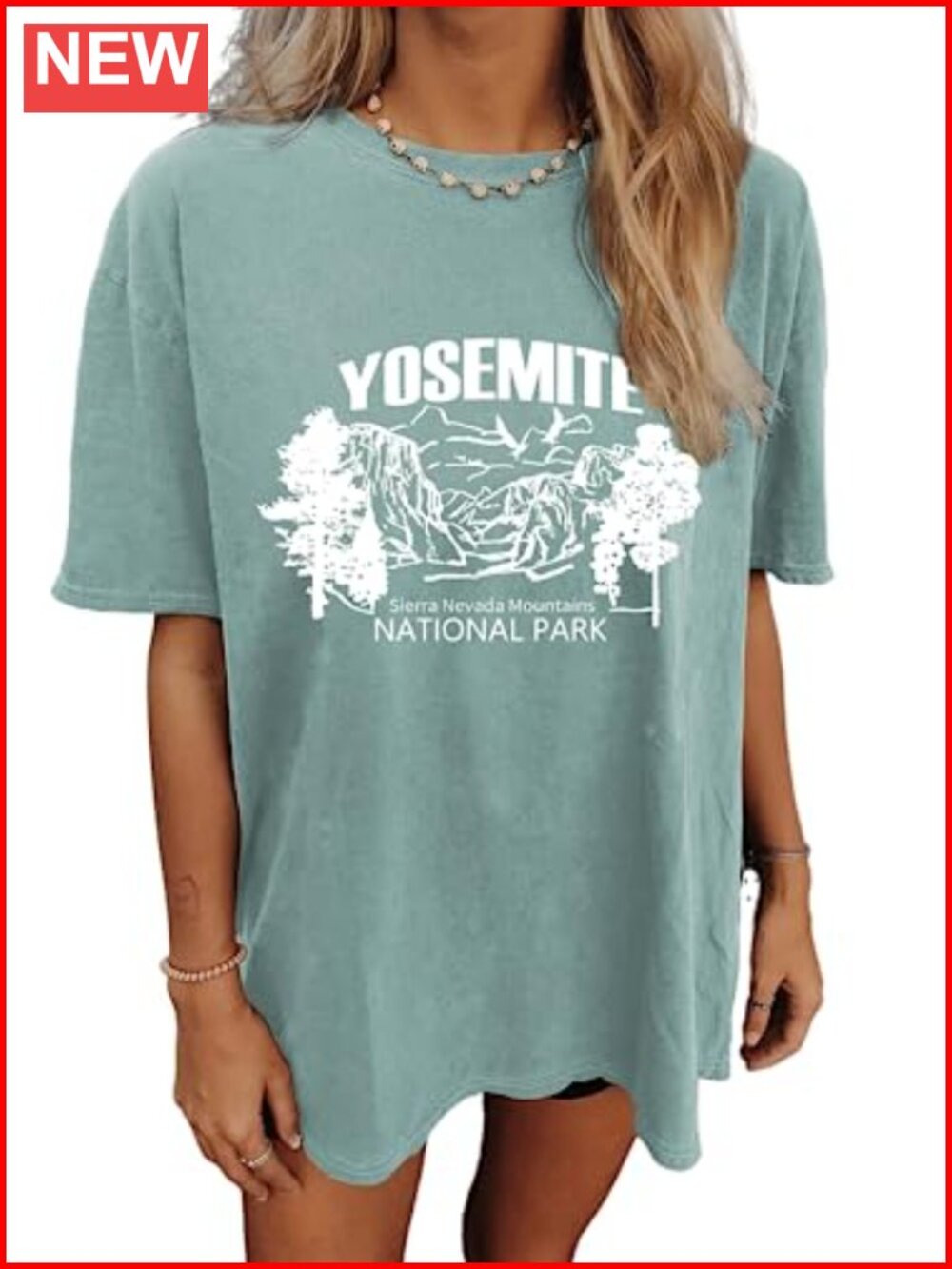 Women's Graphic Oversized T-Shirt Crew Neck Short Sleeve Casual Baggy Tee